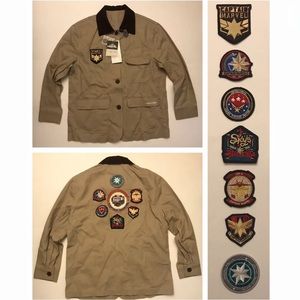 Jupe Vendue Japan Captain Marvel Jacket w/ Patches
